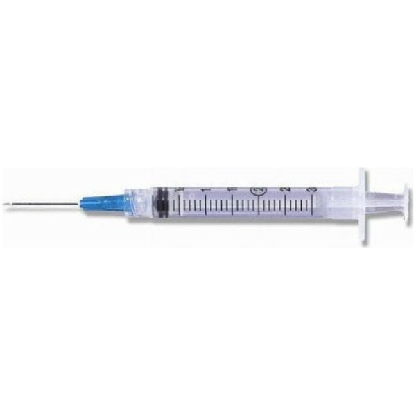 3mL | 25G x 1" - BD 309581 Luer-Lok™ Syringes with PrecisionGlide™ Needle