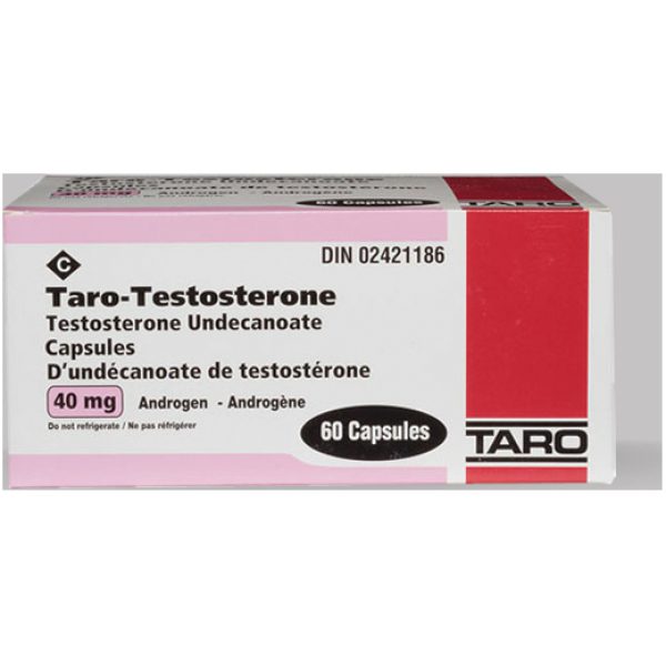 Taro Testosterone Capsules 40mg oral 60 PACK