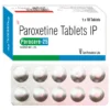 Paroxetine HCL CR 25mg 1×10 Tabs blister pharma