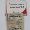 Caberdost Cabergoline .5mg x 4 tablet pharma blister strip