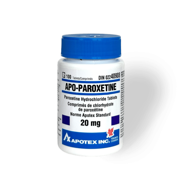 Paroxetine  Paxil 20mg X 100 - APO (antidepressant) used also for treatment of premature ejaculation