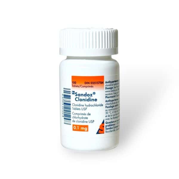 Sandoz Clonidine 0.1mg x 100