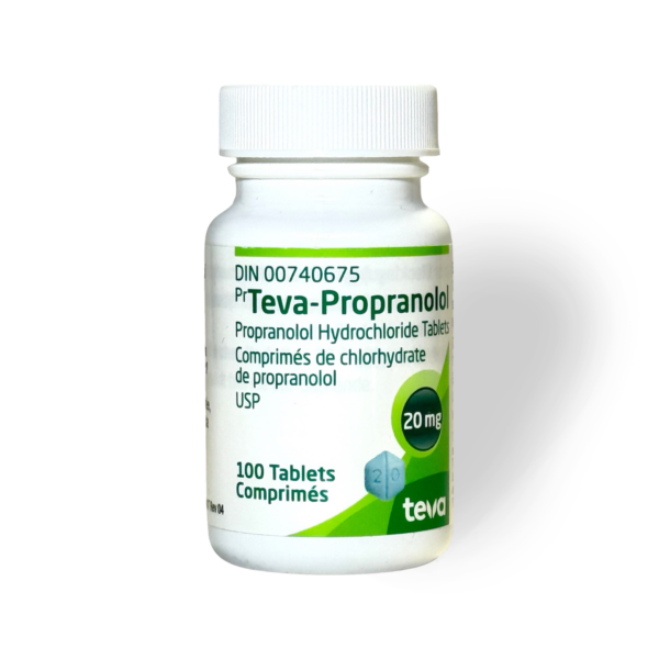 Propranolol [blood pressure] 20mg x 100 - Teva